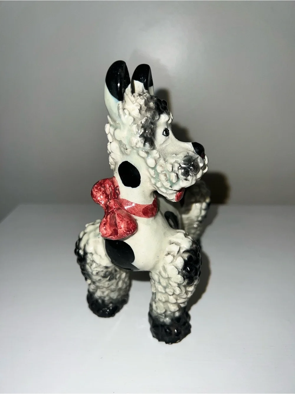 Staffordshire dog ceramic figurine made in Italy